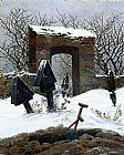 eyard under Snow by Caspar David Friedrich